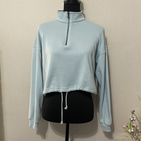 AMERICAN EAGLE QUARTER ZIP SWEATSHIRT - Picture 5 of 8